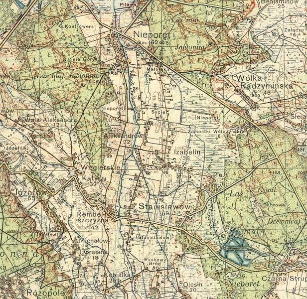 mapa gminy-36 vs nowa.jpg - Mapa WIG z 1933 roku. Pas 39 Sup 32 (powikszenie - kliknicie w dolnej czci mapy)http://www.mapywig.org/